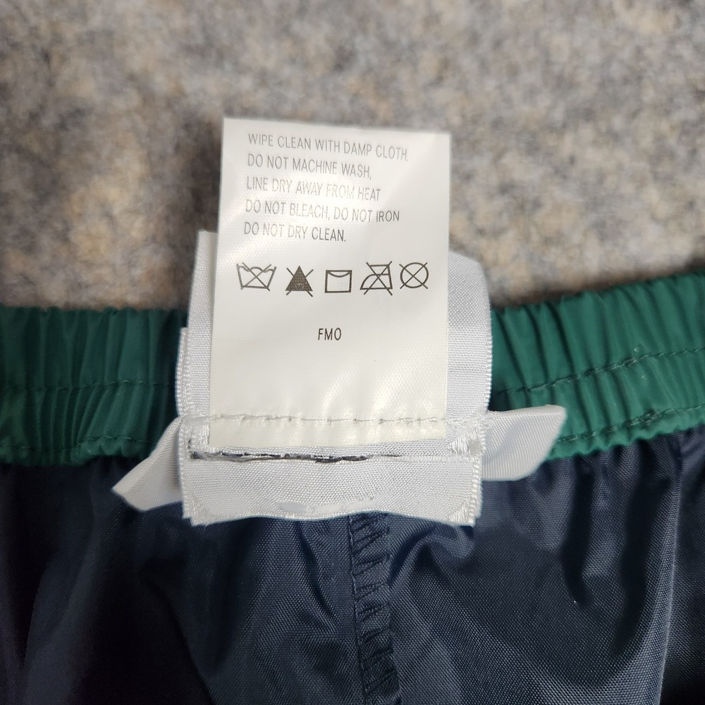 Columbia Rain Pants Men L 32x32 Forest Green Elastic Waist PVC Shell Reinforced - Picture 8 of 8